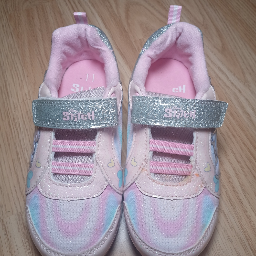 Disney Stitch Pink and Silver Sneakers